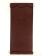 Antique Japanese Wooden Red Pottery Storage Box Inside 21x23x52cm WB954