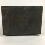 Antique Japanese Wooden Storage Box Hako Inside 18.1x24.7x22.5cm WB872