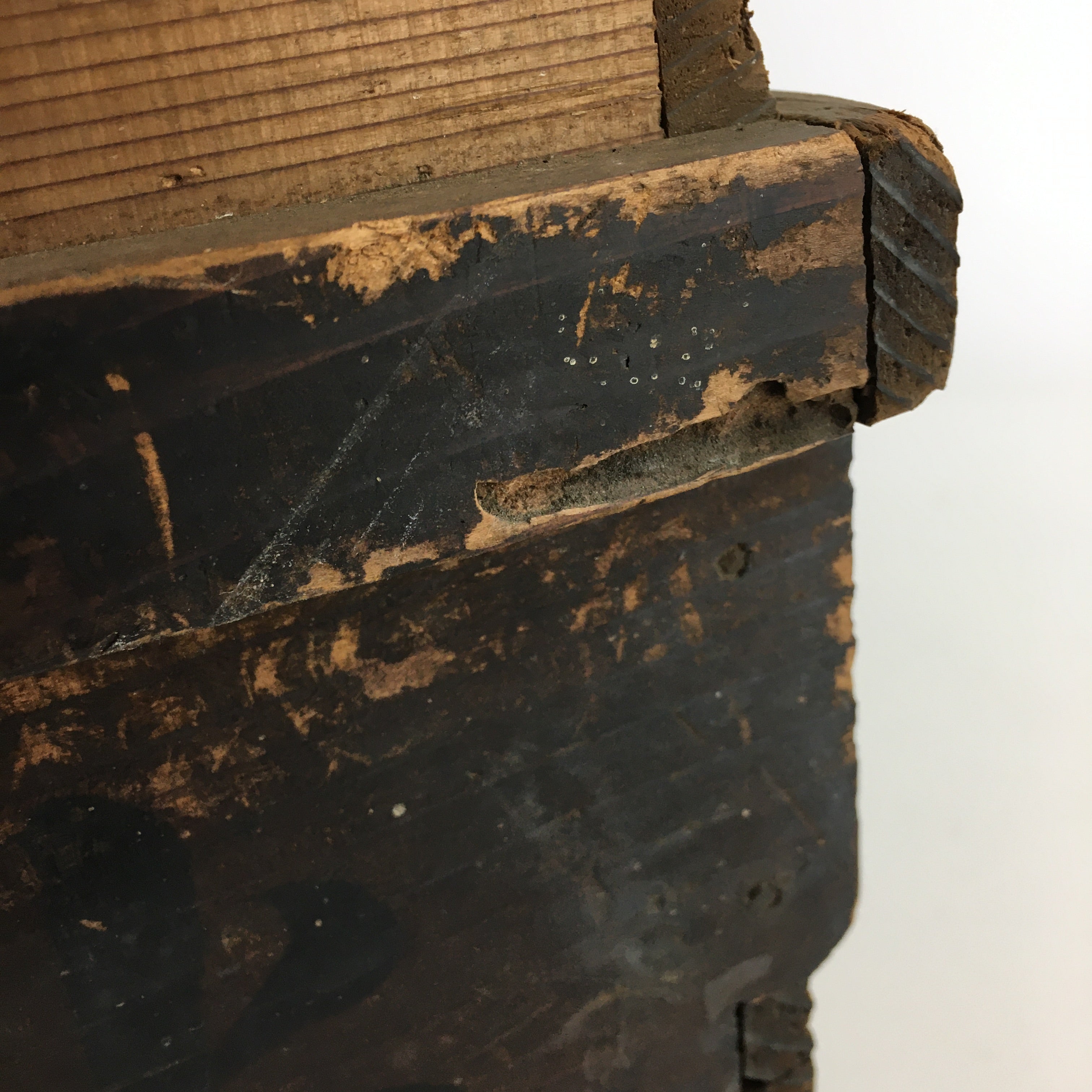 Antique Japanese Wooden Storage Box Inside 27x57x22cm WB984