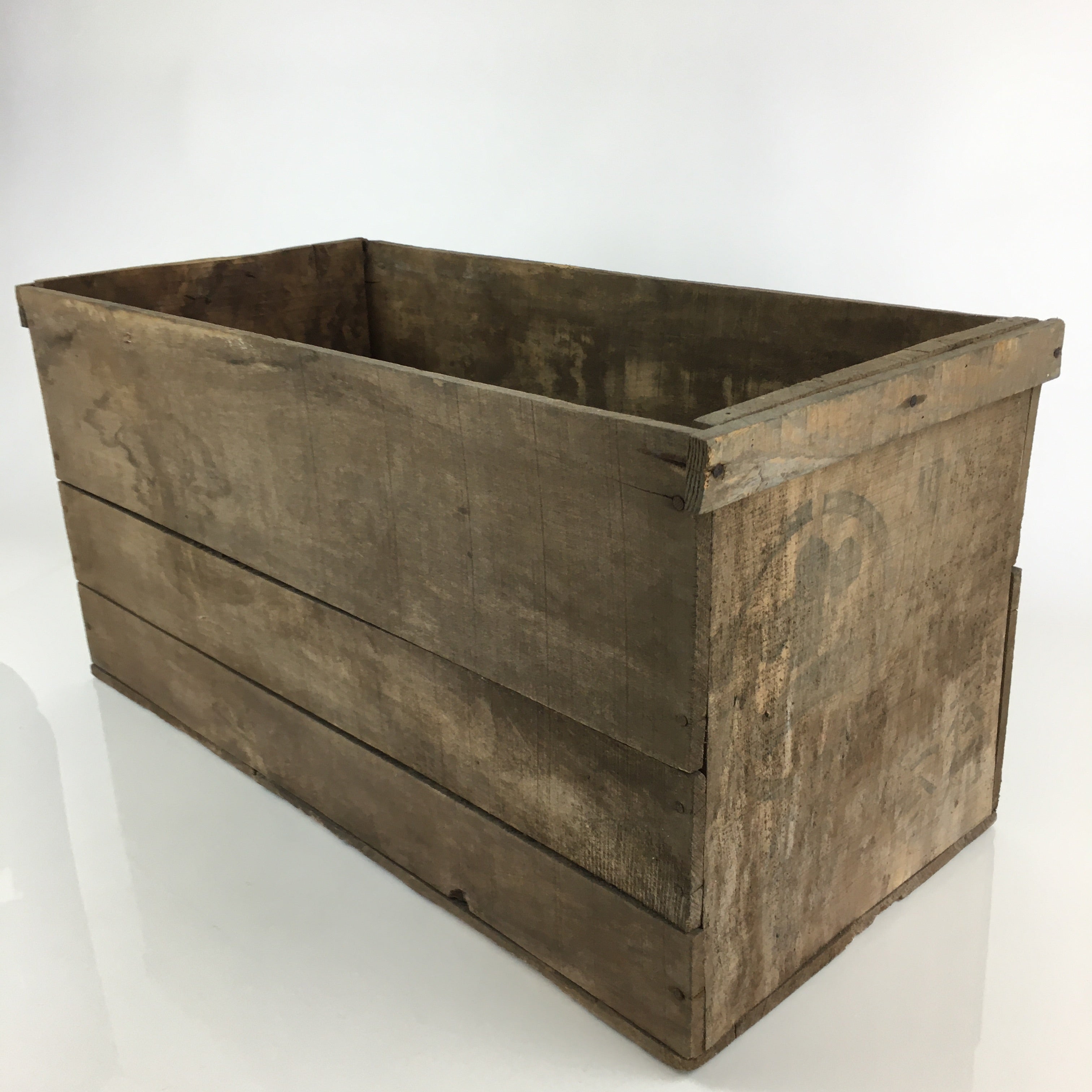 Antique Japanese Wooden Storage Box Inside 27x59.5x29.5cm WB978