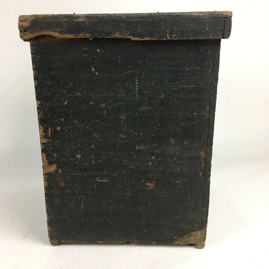 Antique Japanese Wooden Storage Box Pottery Hako Inside 29x28x40.5cm WB832
