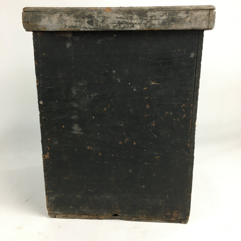 Antique Japanese Wooden Storage Box Pottery Hako Inside 29x28x40.5cm WB832