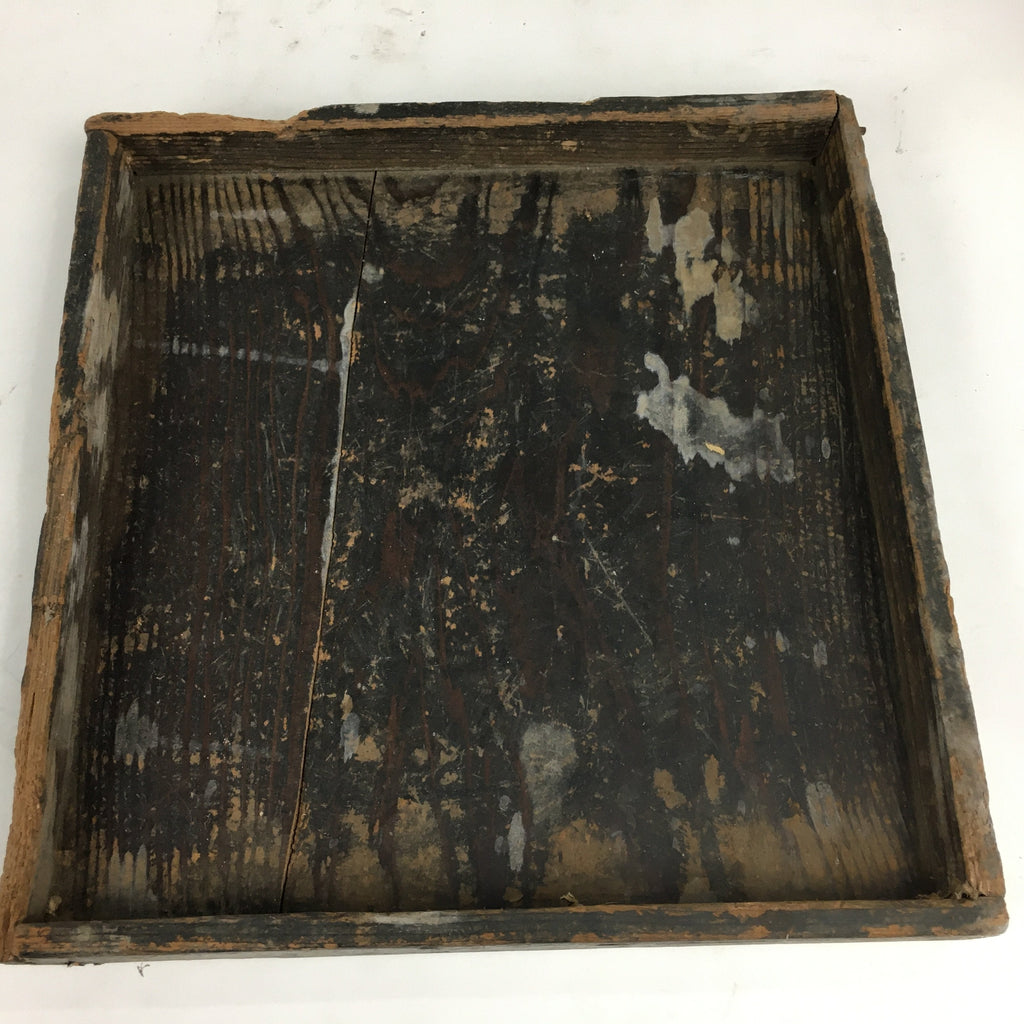 Antique Japanese Wooden Storage Box Pottery Hako Inside 29x28x40.5cm WB832