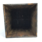 Antique Japanese Wooden Storage Box Pottery Hako Inside 29x28x40.5cm WB832