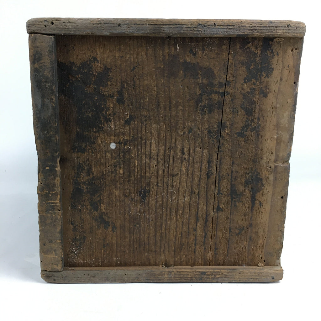 Antique Japanese Wooden Storage Box Pottery Hako Inside 29x28x40.5cm WB832