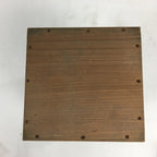 Antique Japanese Wooden Storage Box Pottery Hako Inside 8.5x8.5x18cm WB831