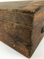 Antique Japanese Wooden Tool Storage Box Inside 23x45x13cm WB950