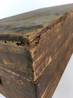 Antique Japanese Wooden Tool Storage Box Inside 23x45x13cm WB950