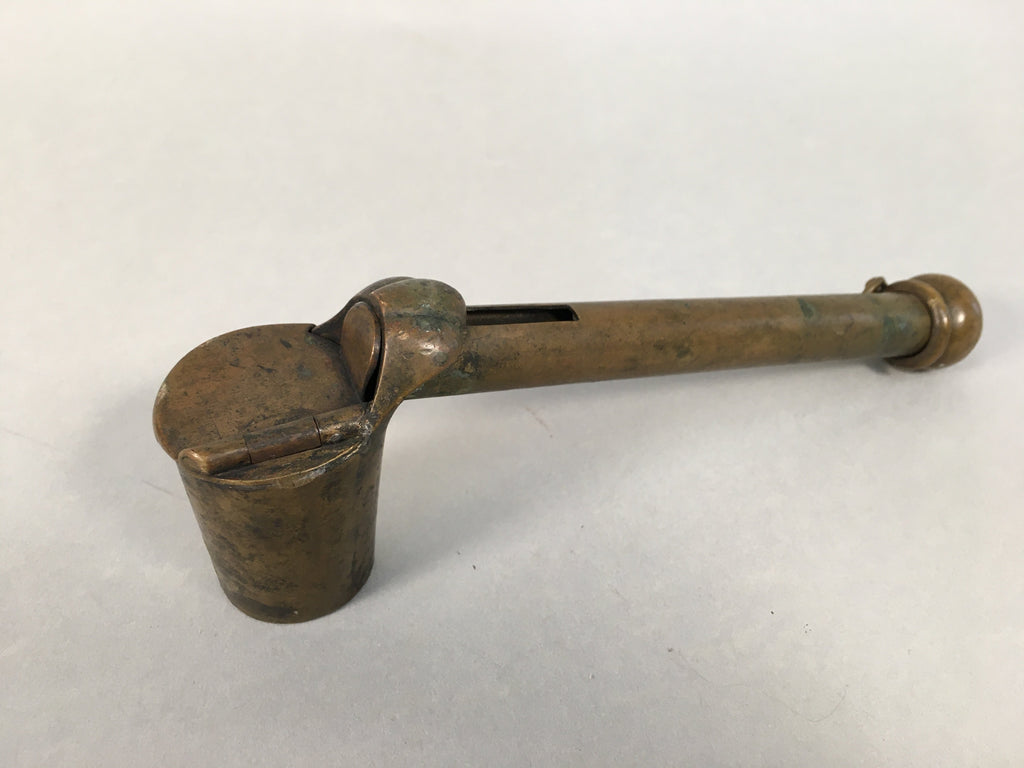 Antique Japanese Yatate Calligraphy ink Sumi Inkwell Shuji C1900 JK165