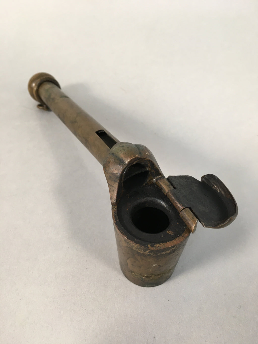 Antique Japanese Yatate Calligraphy ink Sumi Inkwell Shuji C1900 JK165