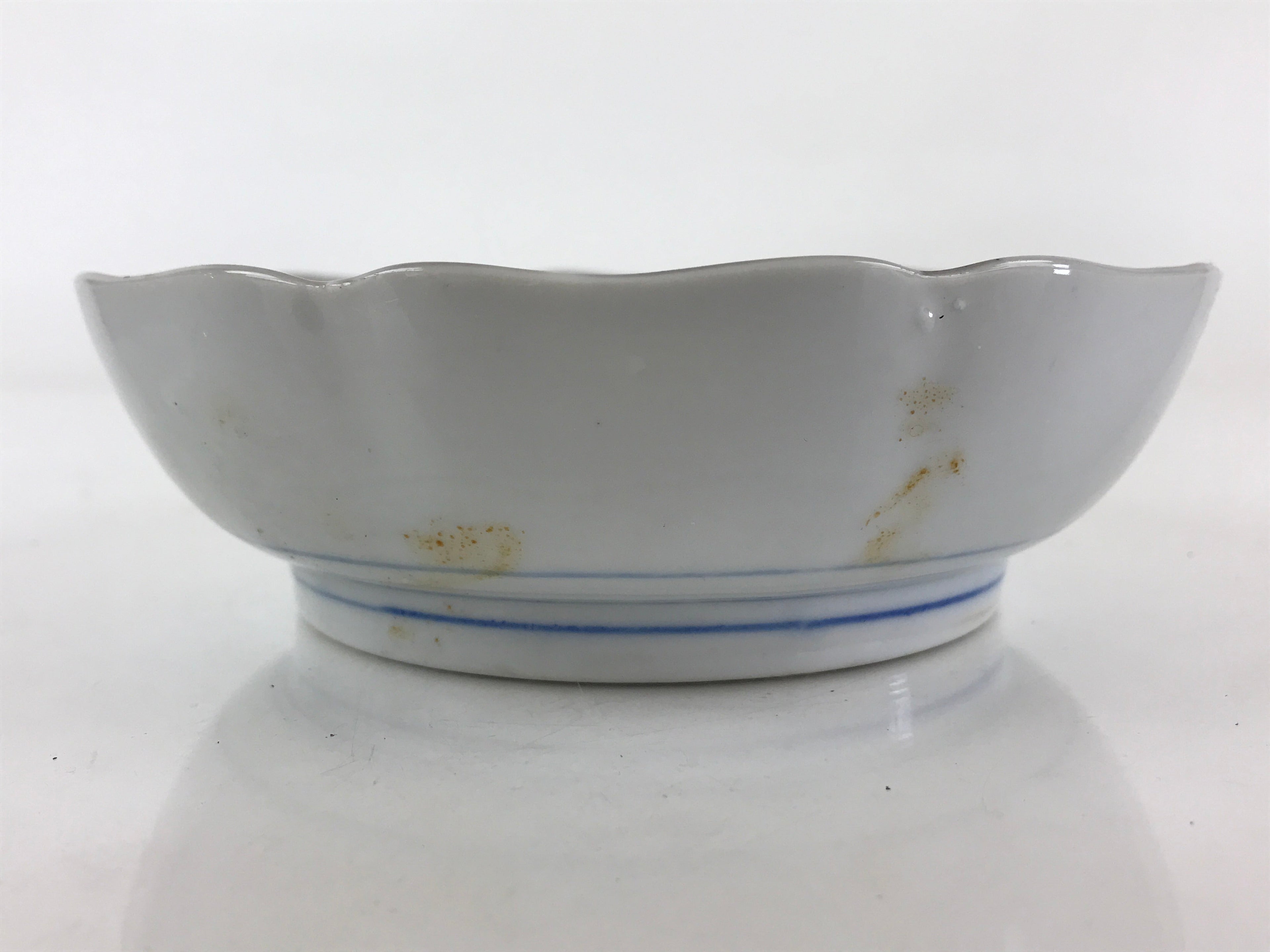 Antique Japanese koimari Arita Ware Porcelain Bowl Red Green Floral Design PY198