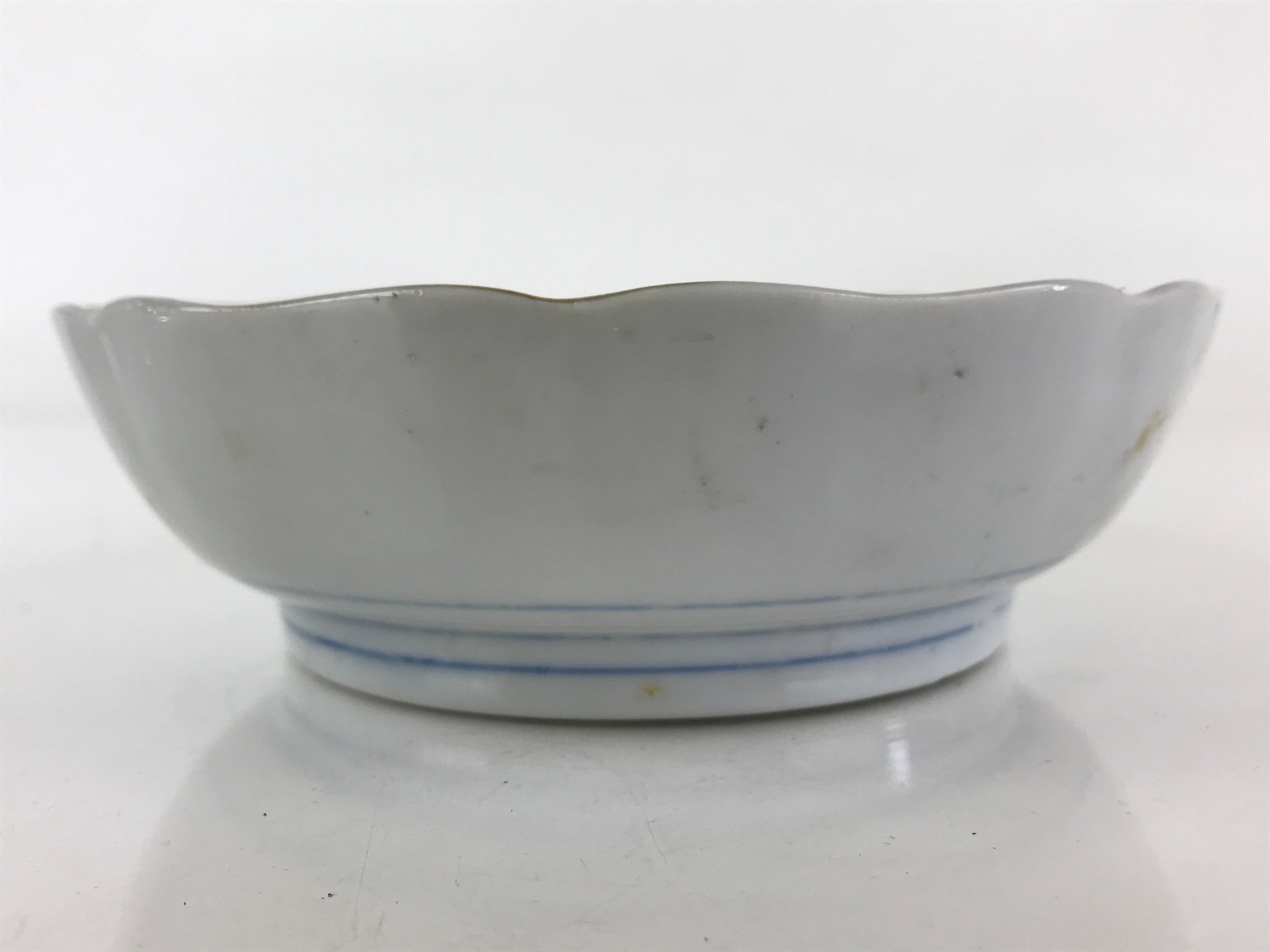Antique Japanese koimari Arita Ware Porcelain Bowl Red Green Floral Design PY198