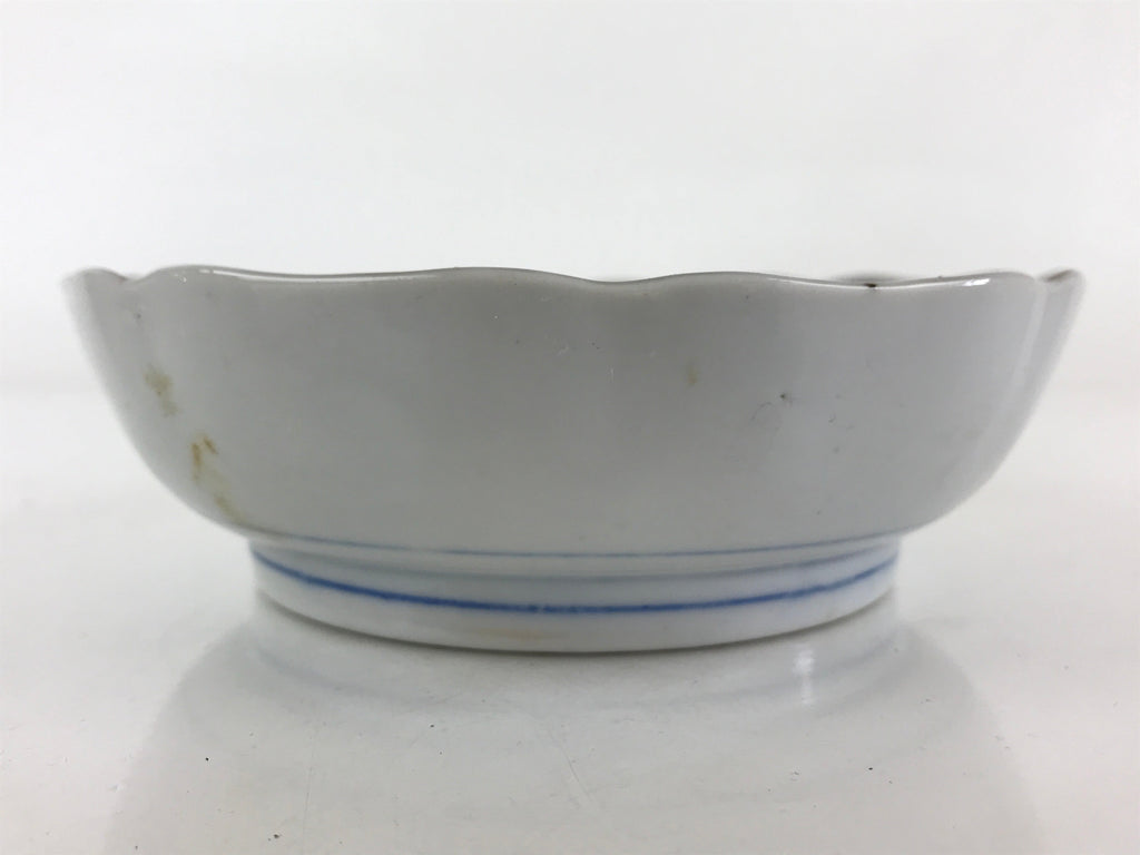Antique Japanese koimari Arita Ware Porcelain Bowl Red Green Floral Design PY198