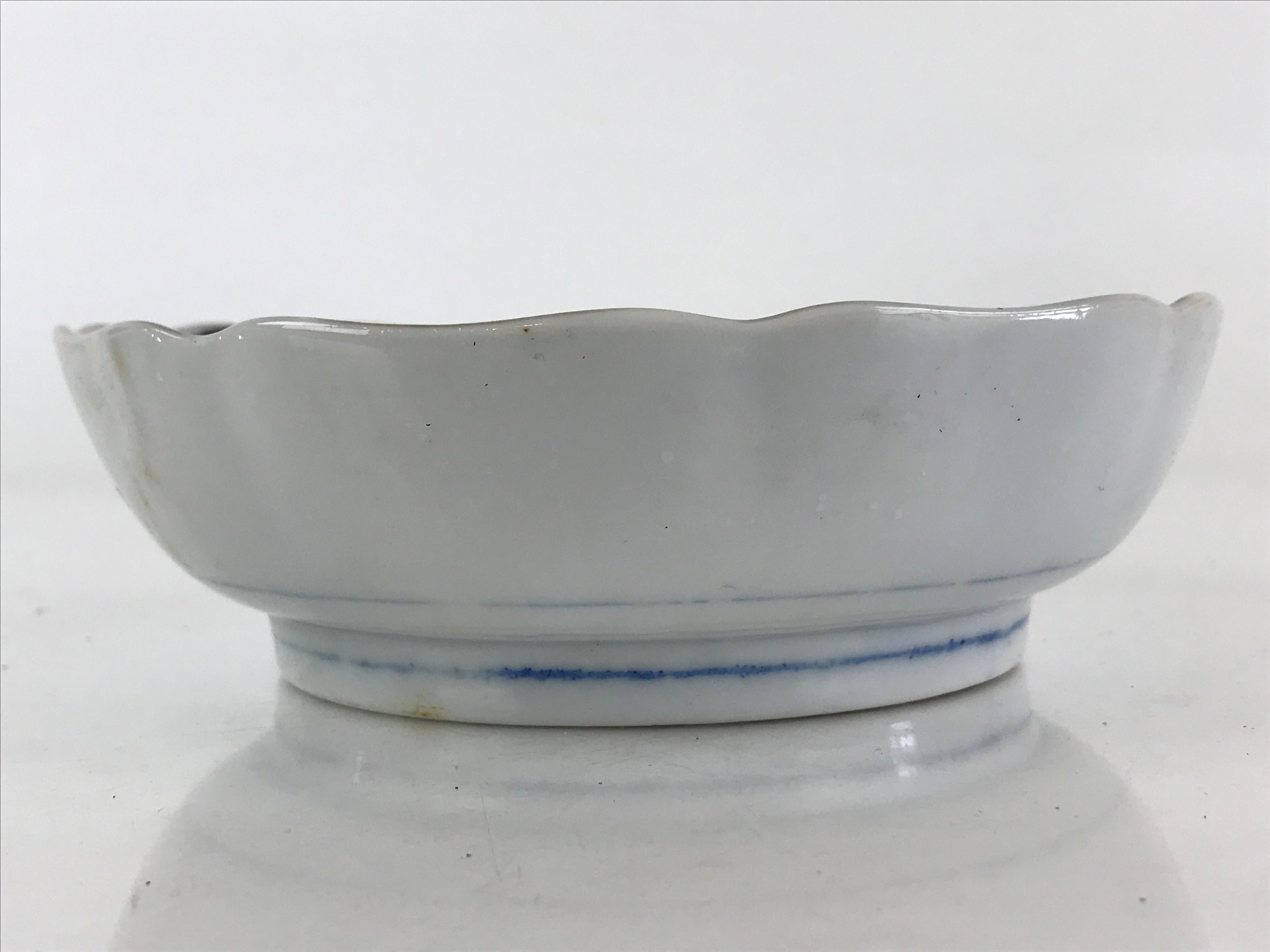 Antique Japanese koimari Arita Ware Porcelain Bowl Red Green Floral Design PY199