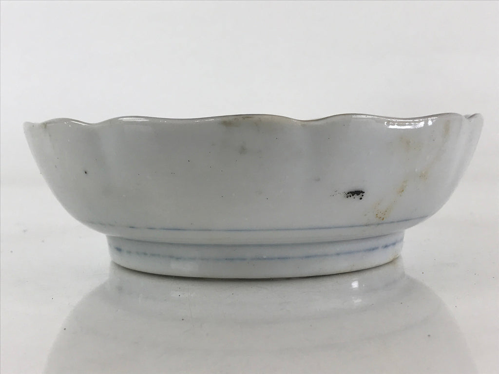 Antique Japanese koimari Arita Ware Porcelain Bowl Red Green Floral Design PY199