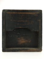 Antique Meiji Era C1850 Japanese Wooden Safe Lockbox Zenibako Kinko WB998