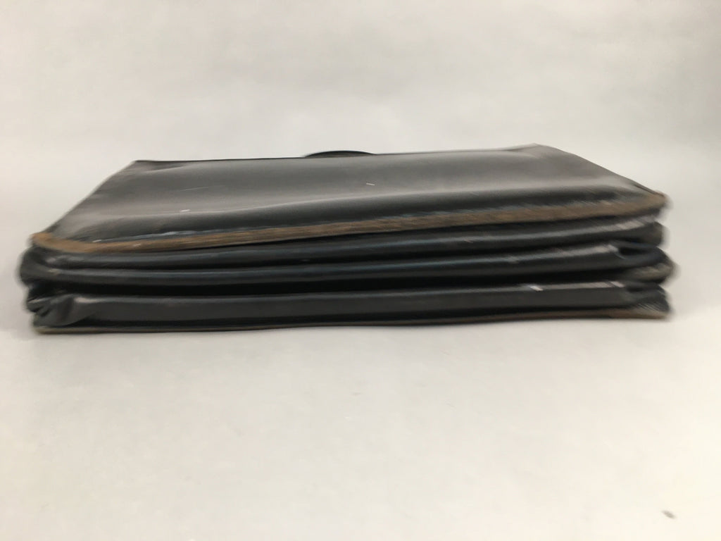British Business Bag Vtg HH Brand Black Briefcase Leather C1970 KB18