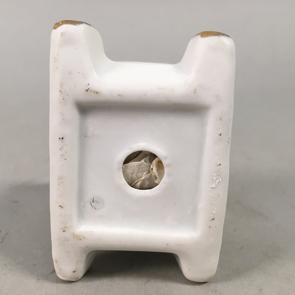 Canadian Pin Cushion Vtg Porcelain Armchair Village Quebecois d'Antan KF441