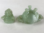 Chinese Art Jade Stone Sculpture Incense Burner Container Vtg Three Legs Koro BU836