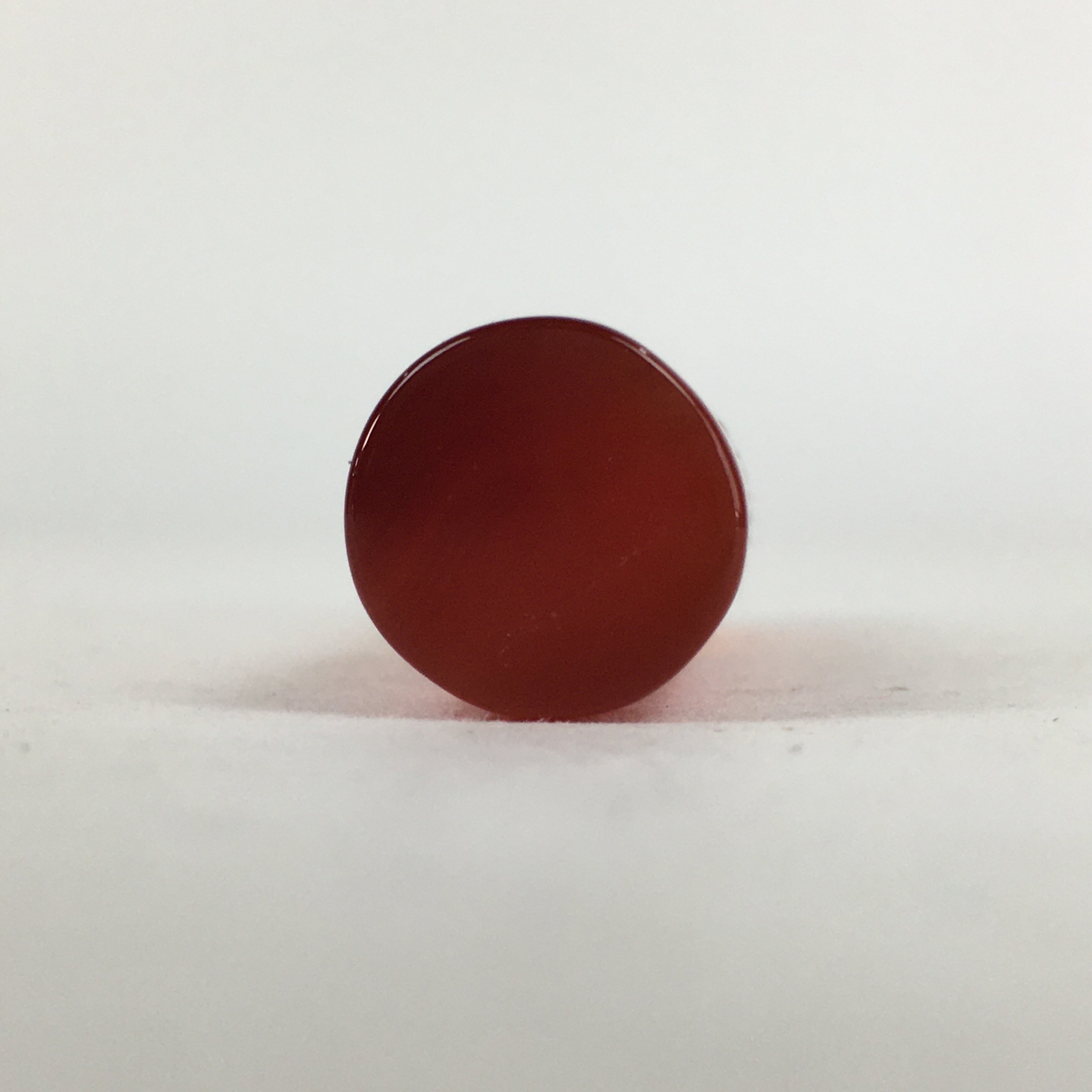 Chinese Boxed Stone Name Stamp Vtg Red Orange Unused Seal Inkan JK299