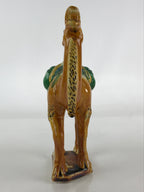 Chinese Ceramic Camel Figurine Statue Ornament Vtg Pottery Okimono Rakuda BD843