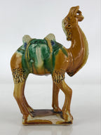Chinese Ceramic Camel Figurine Statue Ornament Vtg Pottery Okimono Rakuda BD843