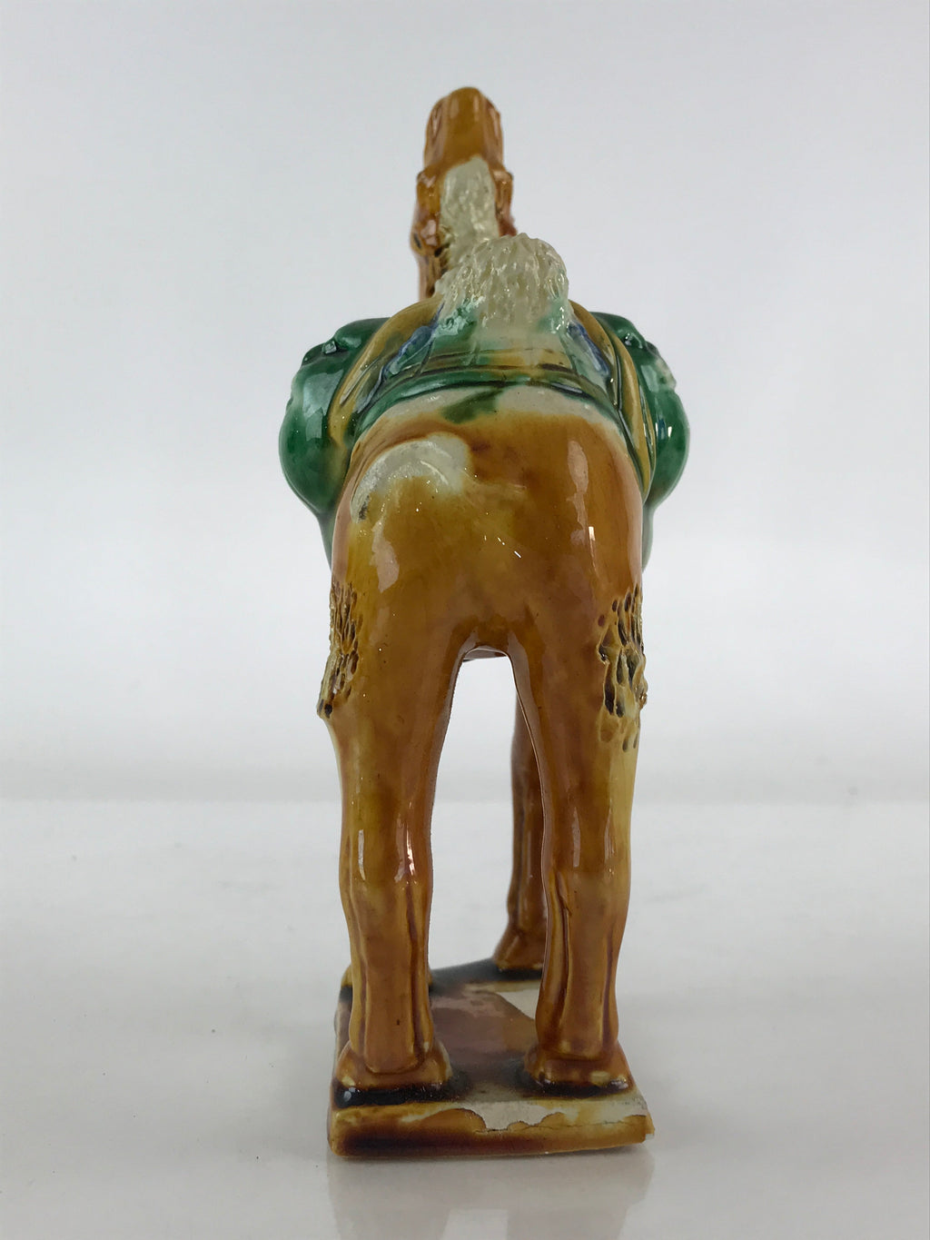 Chinese Ceramic Camel Figurine Statue Ornament Vtg Pottery Okimono Rakuda BD843