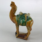 Chinese Ceramic Camel Figurine Statue Ornament Vtg Pottery Okimono Rakuda BD843