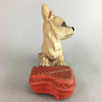 Chinese Chihuahua Dog Statue Figurine Vtg Electric Toy Doll BD543