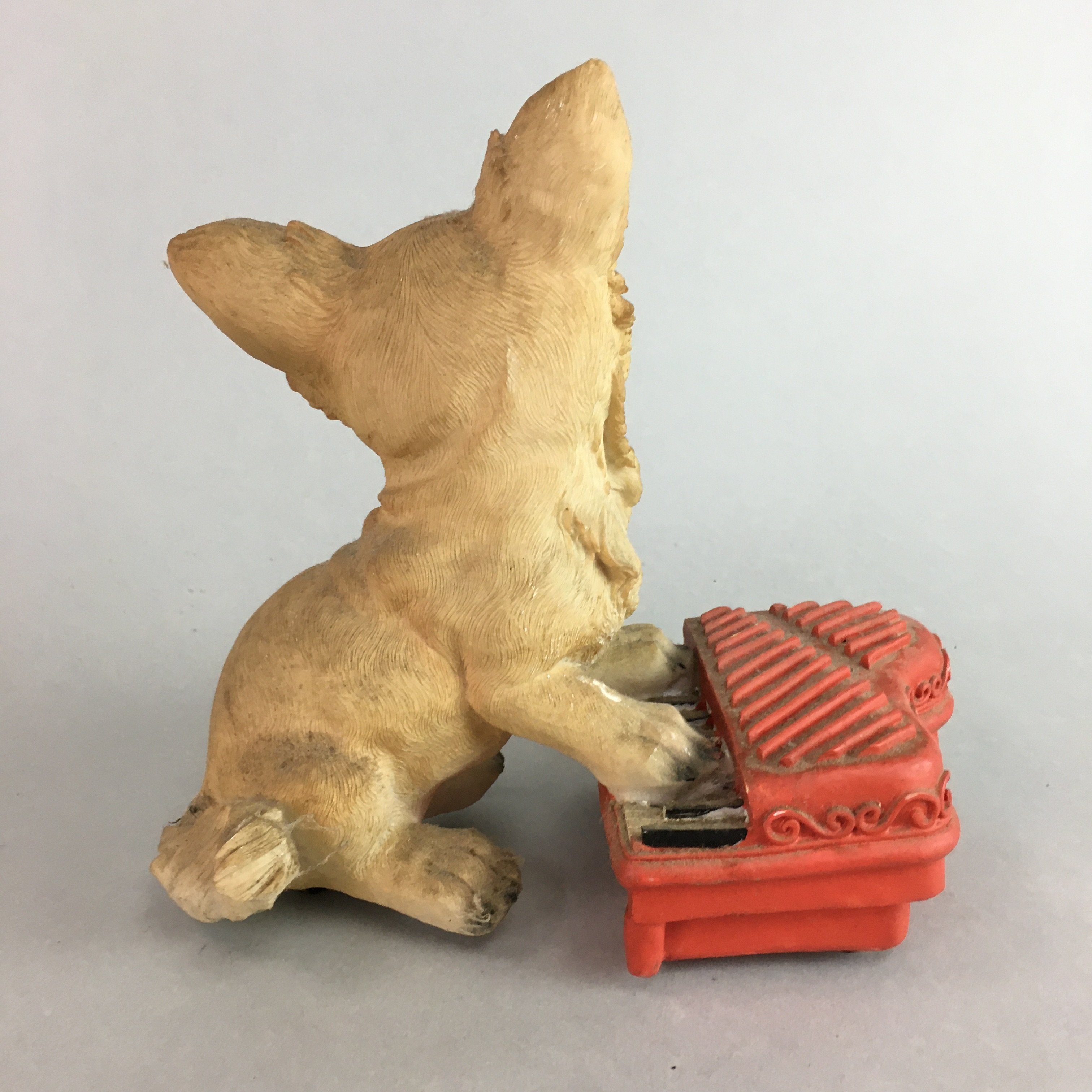 Chinese Chihuahua Dog Statue Figurine Vtg Electric Toy Doll BD543
