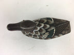 Chinese Duck Figurine Vtg Wooden Display Ornament Okimono Brown BD788