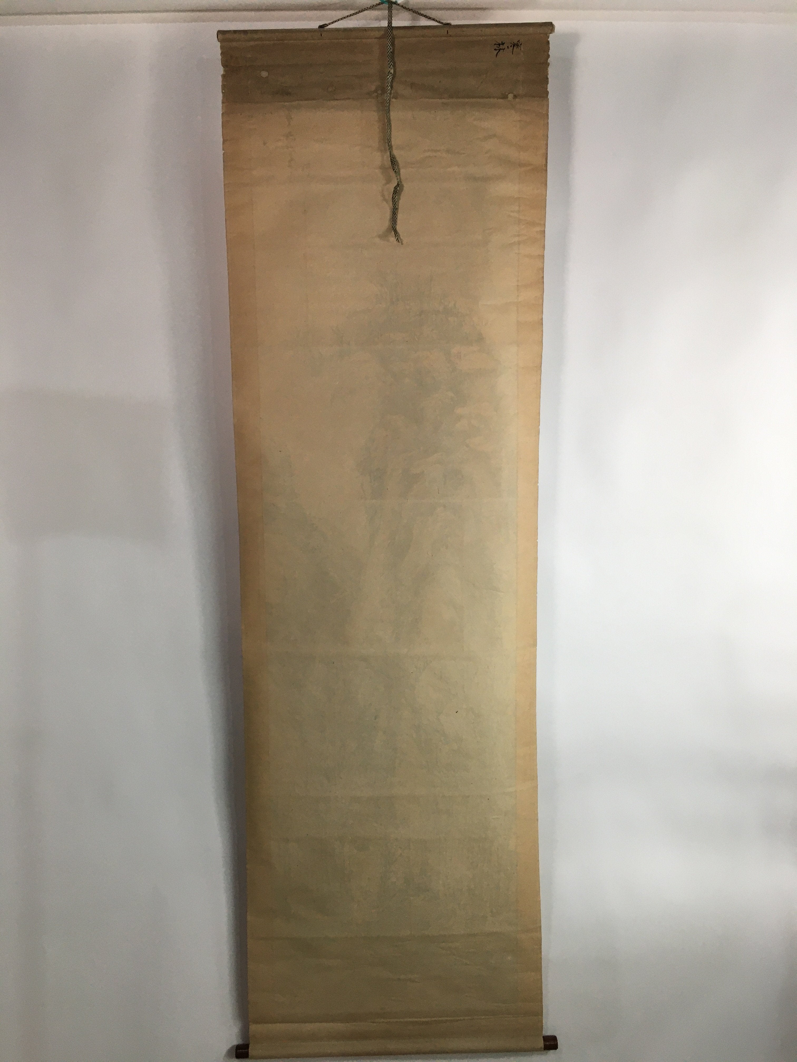 Chinese Hanging Scroll Vtg Kakejiku Kakemono Ink Painting Winter forest SC622