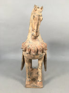 Chinese Horse Ceramic Statue Vtg Pottery Terracotta Sculpture replica BD620