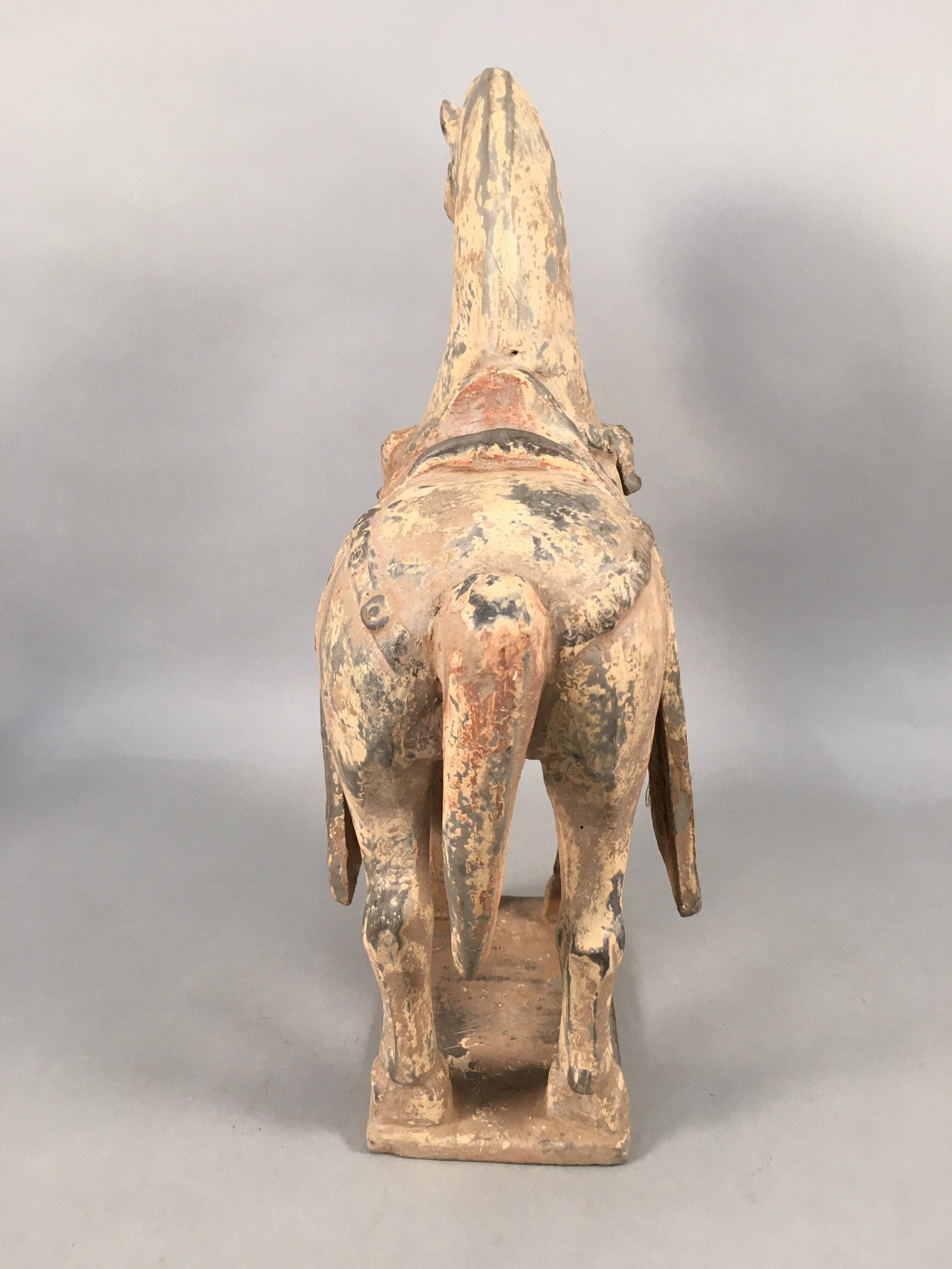 Chinese Horse Ceramic Statue Vtg Pottery Terracotta Sculpture replica BD620