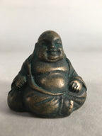 Chinese Iron Figurine 6pc Set Vtg Buddhist Monk Metal Okimono Statue BD586