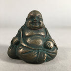 Chinese Iron Figurine 6pc Set Vtg Buddhist Monk Metal Okimono Statue BD587