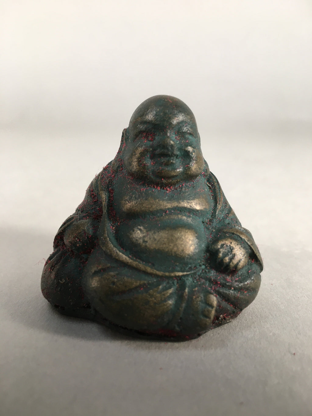 Chinese Iron Figurine 6pc Set Vtg Buddhist Monk Metal Okimono Statue BD591