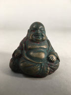 Chinese Iron Figurine 6pc Set Vtg Buddhist Monk Metal Okimono Statue BD591