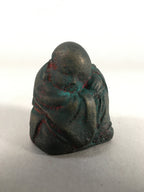 Chinese Iron Figurine 6pc Set Vtg Buddhist Monk Metal Okimono Statue BD591