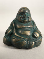 Chinese Iron Figurine 6pc Set Vtg Buddhist Monk Metal Okimono Statue BD592