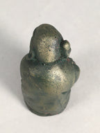 Chinese Iron Figurine Vtg Buddhist Monk Metal Okimono Statue KF435