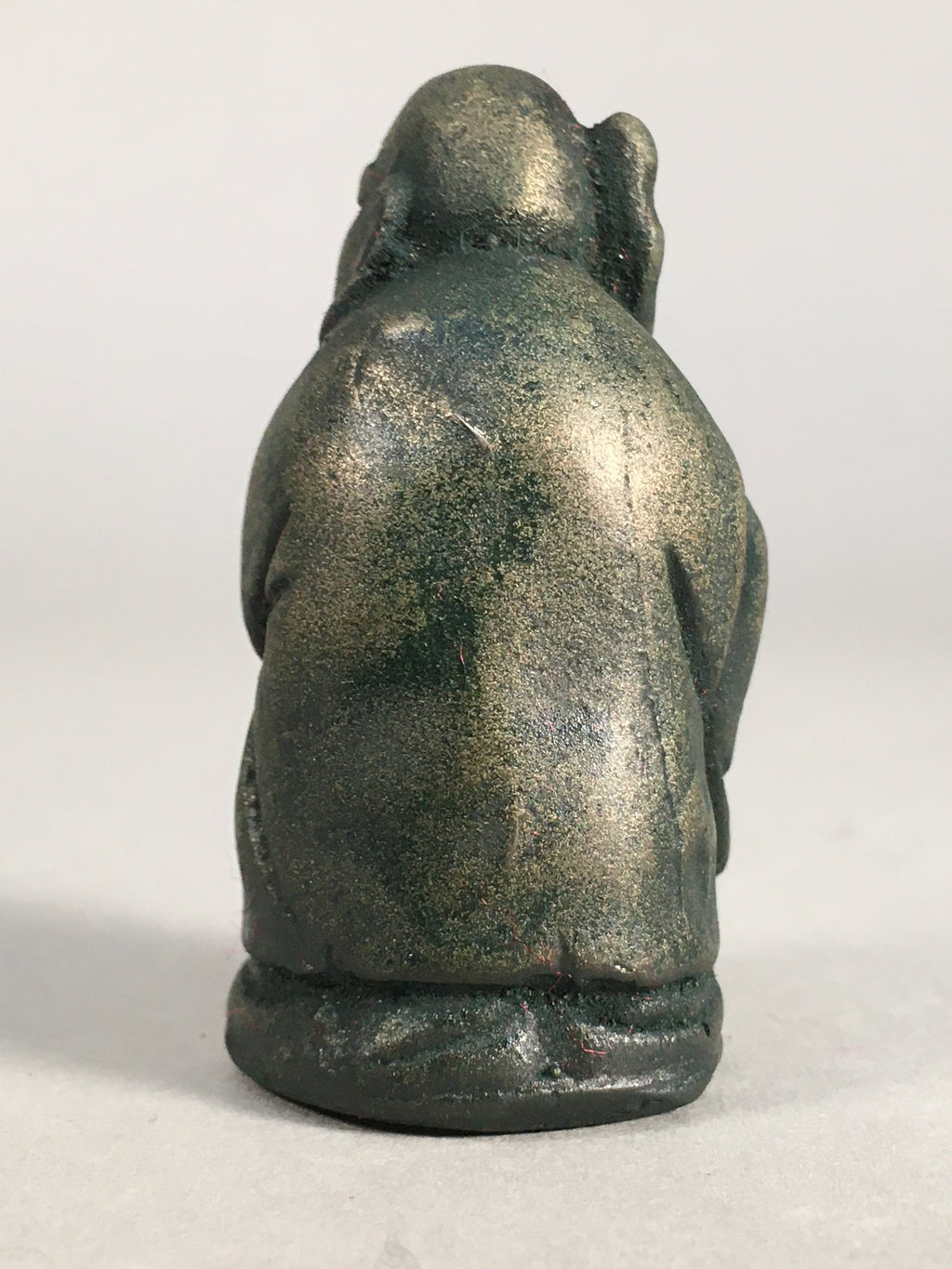 Chinese Iron Figurine Vtg Buddhist Monk Metal Okimono Statue KF435