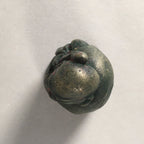 Chinese Iron Figurine Vtg Buddhist Monk Metal Okimono Statue KF435