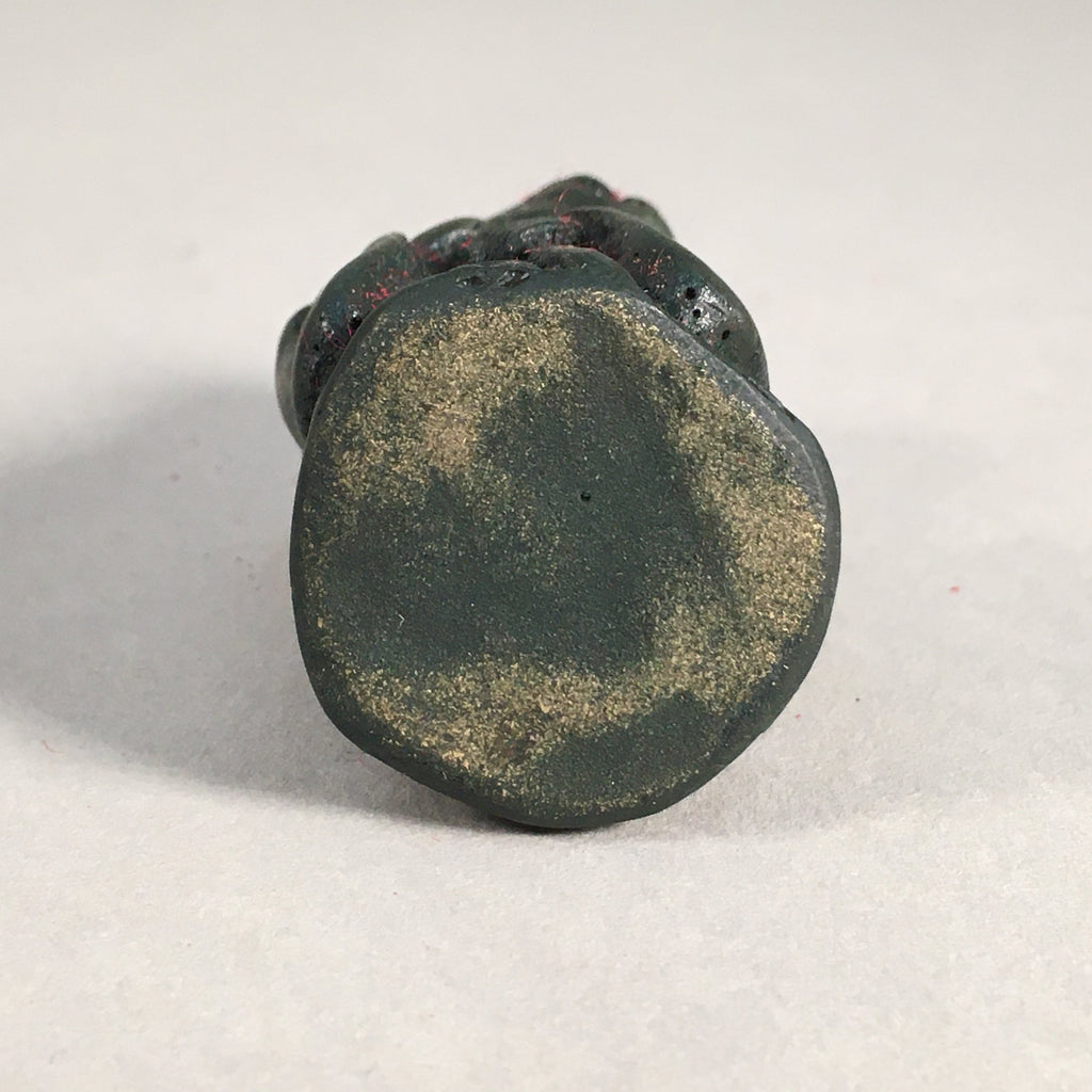 Chinese Iron Figurine Vtg Buddhist Monk Metal Okimono Statue KF435