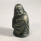 Chinese Iron Figurine Vtg Buddhist Monk Metal Okimono Statue KF435