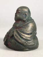 Chinese Iron Figurine Vtg Buddhist Monk Metal Okimono Statue KF436