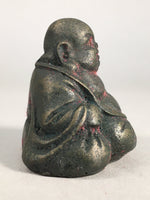 Chinese Iron Figurine Vtg Buddhist Monk Metal Okimono Statue KF436