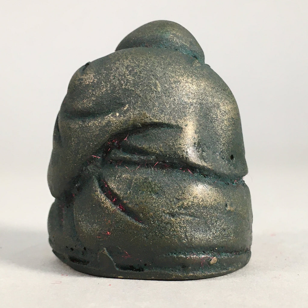 Chinese Iron Figurine Vtg Buddhist Monk Metal Okimono Statue KF437
