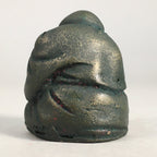 Chinese Iron Figurine Vtg Buddhist Monk Metal Okimono Statue KF437