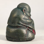 Chinese Iron Figurine Vtg Buddhist Monk Metal Okimono Statue KF437